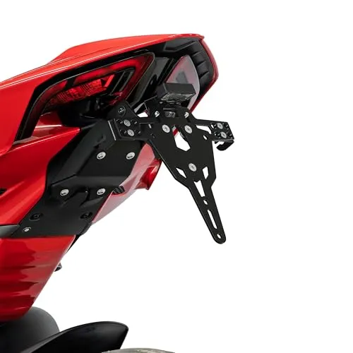 ZIEGER Kennzeichenhalter für Ducati Panigale V4 (2025) - Hochwertige Kennzeichenhalterung aus pulverbeschichtetem Metall, ideal für eine stilvolle Optik und sichere Befestigung Ihres Motorrads. Perfekt für Tuning und Styling.