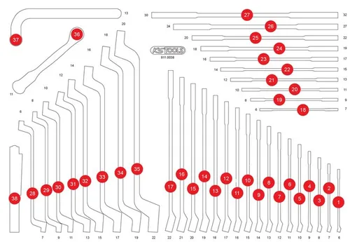 KS Tools Leere Schaumstoffeinlage zu 811.0038 - Neu - Sonstige, perfekte Anpassung für Werkzeuge und optimalen Schutz Ihrer Ausrüstung