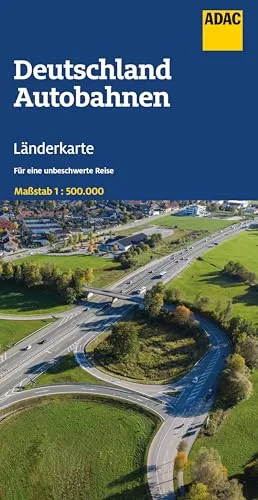 ADAC Länderkarte Deutschland Autobahnen 1:500.000: Straßenkarte und Autokarte