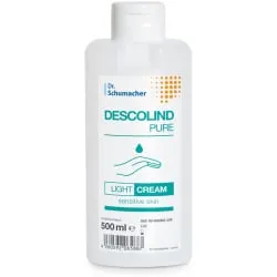 Dr. Schumacher GmbH Dr. Schumacher Hautcreme DESCOLIND PURE LIGHT CREAM, Parfümfreie Pflegecreme für sensible Haut, 500 ml - Flasche 00-602DS-005