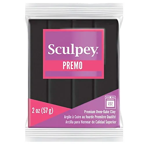 Sculpey Premo Sculpey Ton zum Backen, schwarz in schwarz von Sculpey