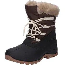 Nora Spirale Winterstiefel Evelin braun gefüttert Gr. 41 - Wanderschuhe, strapazierfähige und bequeme Stiefel mit wasserdichtem PVC-Fuß und warmem Webpelz-Innenfutter für optimalen Komfort in der kalten Jahreszeit.