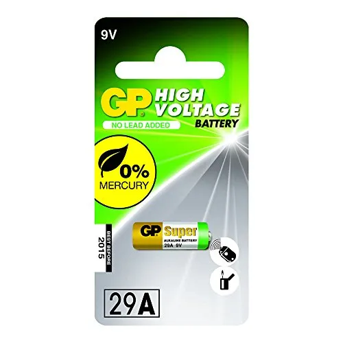 GP -29AB Blisterpackung mit 1 Hochvolt-Alkaline-Batterie 9V von GP