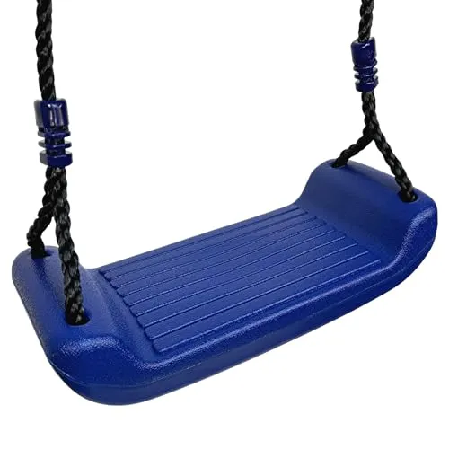Schaukelsitz aus Kunststoff, Kinder-Brettschaukel für Garten oder Spielplatz (blau)