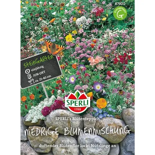 Sperli Blumensamen-Mischung SPERLI's Blütenteppich 87920 - Blumensamen für einen duftenden Blütenflor und einen Nützlingsmagnet - Blumenpflanzen, Saatgut