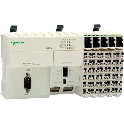 Schneider Electric M258 PLC Module 42 I/O 24 Vdc CANOpen (TM258LF42DT)