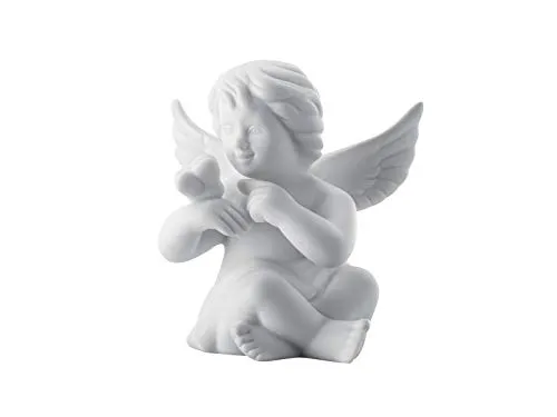 Rosenthal Engel mit Schmetterling Figur, 6,5 x 5 x H 5 cm, Porzellan Weiss-matt, inkl. Geschenkbox