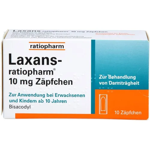 Laxans-ratiopharm 10mg Zäpfchen