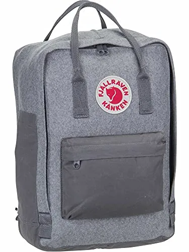 Fjällräven Kanken Re-Wool Laptop 15 Granite Grey in grau von Fjällräven