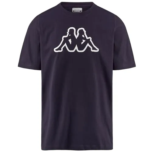 Kappa Herren Cromen Logo T-Shirt, Blue Maritime, M
