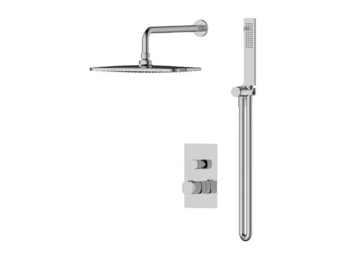 GranMaster Unterputz-Duschsystem Chrom – Design Duschset mit Regendusche & Handbrause