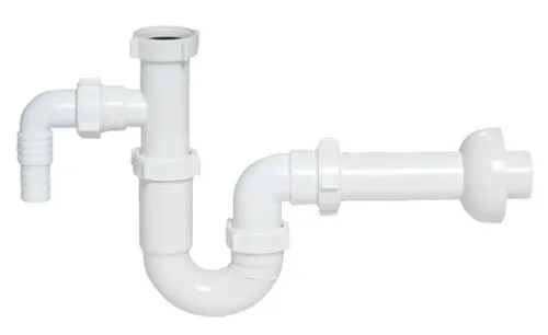 Basic Becken Abfallfalle Bad 32mm Plastik Abfall Versenken Waschmaschineneingang