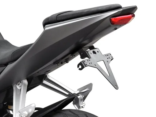 ZIEGER Motorrad Kennzeichenhalter für Yamaha YZF-R125 - Kompatibel mit Yamaha YZF-R125 (2014-2018), lückenlos verstellbarer Neigungswinkel und sportliche Optik. Keine TÜV-Eintragung nötig, ABE-frei.