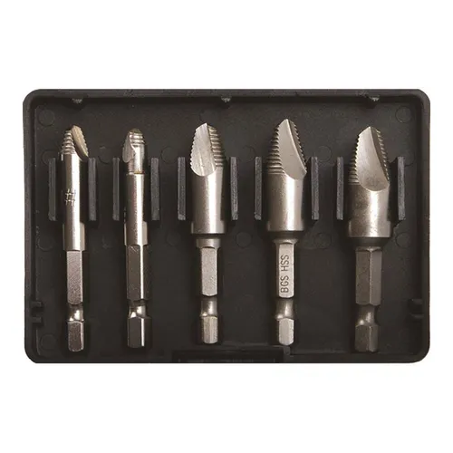 BGS Schraubenausdreher-Satz | 5-tlg. - Gewindeinstandsetzung, professioneller 5-teiliges Set für einfaches Entfernen beschädigter Schrauben, ideal für Werkstätten und Heimwerker.