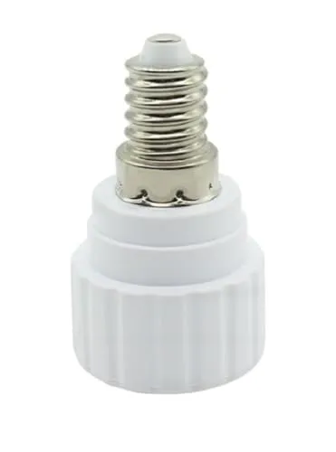 Stück Lampensockel Adapter Konverter Sockeladapter für Fassung E14 E27 GU10 B22 für LED Halogen und Energiesparlampen (E14 auf GU10) 1