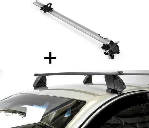 Fahrradträger Bike Pro + Dachträger K1 MEDIUM für Dr Dr 3 (5Türer) ab 16 - Komplettset aus stabilem, leichten Aluminium-Fahrradträger und Dachträger für Dr Dr 3 (5Türer) ab 16. Ideal für alle Fahrradtypen, einfach zu montieren und mit sicherem Halt.