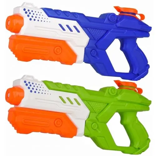 LATERN 2 Stück Wasserpistolen für Kinder, 600ml Leistungsstarker Wasserspritzer Großer Reichweite Wasserpistole Strand Wasserpistole für Sommer Pool Garten Outdoor Wasser Partygeschenke (2 Farben)