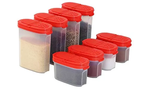 SIGNORA WARE Gewürzboxen Set - 8er Pack, BPA-frei und luftdicht