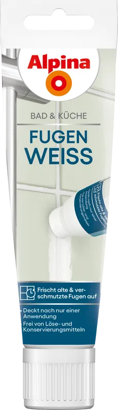 Alpina Fugenweiß für Küche & Badezimmer 100 ml - Perfekte Reinigung