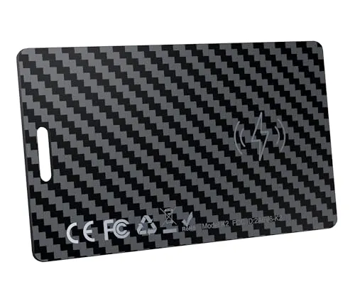 DEEBYCOO Tracker Karte Kompatibel mit Apple Wo ist? App und Google Find Hub | Ultra-Dünn 1.8mm Wallet Finder, Wiederaufladbare Tracker Card für Geldbörsen Gepäckanhänger, Reisepässe, IP68 Wasserdicht