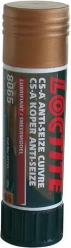 LOCTITE Anti-Krampfan-Kupferfett C5-A 8008 - Stick 20g - Hochtemperatur-Kupferfett für langlebige Verbindungen, ideal für Radachsen und Bremssattelschrauben. Betriebstemperatur: -29 bis 982°C. Perfekt für Metallteile!