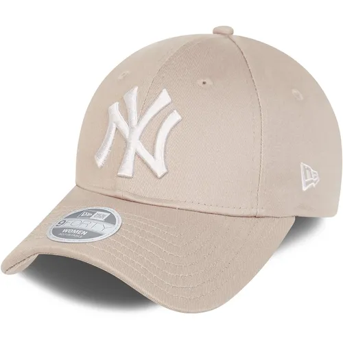 New Era 9Forty Damen Cap - New York Yankees in ash brown - Hüte & Mützen: Stylisches Baseballcap aus 100% Baumwolle, perfekt für den Sommer und ideal für Freizeitaktivitäten.