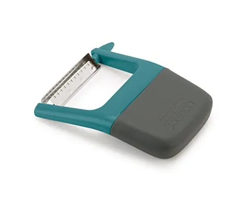 Joseph Joseph Duo Julienne-Schäler mit einfachem Griff, Gemüseschäler und Kartoffelentferner, Dark Opal