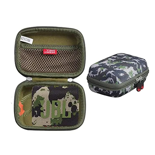 Hermitshell Hartschalen-Reiseetui für JBL GO 3 Wasserfester, tragbarer Lautsprecher(Camo)