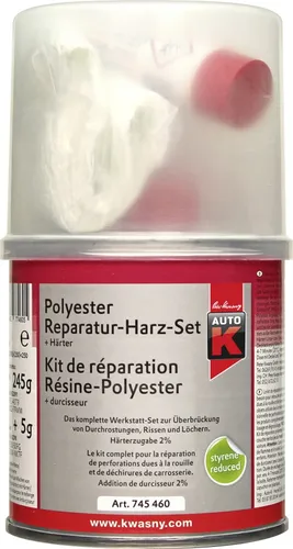 Produktbild Auto-K Polyester Reparaturharz Set + Härter 250g