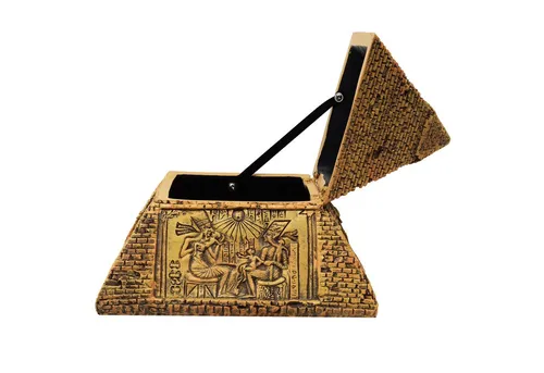 MystiCalls Dekofigur Pyramide in gold von MystiCalls