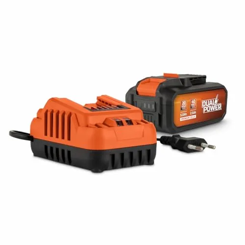 POWER plus Dual Power Akku- und Ladegerät-Set POWDP90640-2x20V