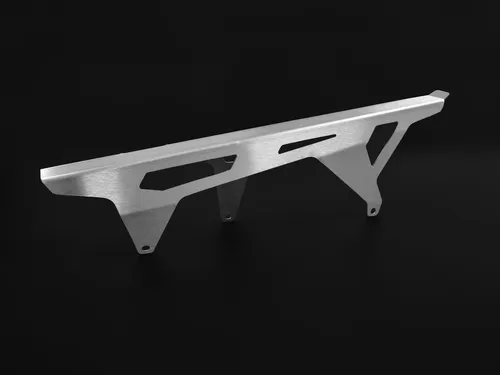 ZIEGER Kettenschutz für Kawasaki GPZ 750 (BJ 1982-85) - Silber - Hochwertiger Kettenschutz aus geschliffenem Edelstahl für optimale Sicherheit und Schutz vor Schmutz und Steinschlägen. Passgenau für Kawasaki GPZ 750, einfach zu montieren und in Deutschland gefertigt.