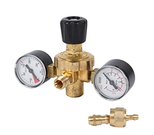 Druckminderer Schutzgas-Einwegflaschen 2 Manometer 1/4