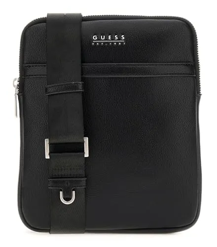 GUESS Milano Crossbody Flat Black in schwarz von GUESS