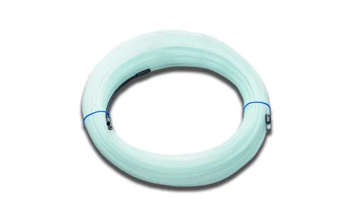 Cimco 14 0054 Kabel-Einziehdraht Perlon 10m - Kabeleinziehband für effizientes Verlegen von Kabeln, mit einer Zugfestigkeit von 900N und 130mm langen Stahl-Endstücken für optimale Stabilität.