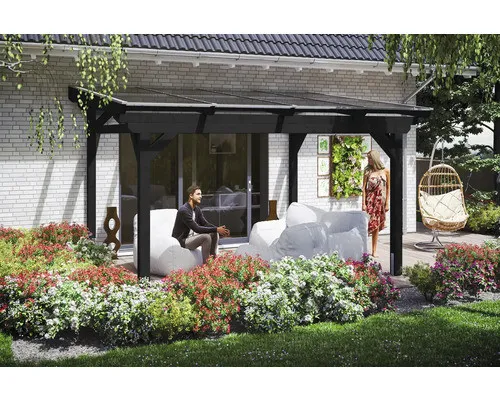 SKANHOLZ Sanremo Terrassendach, freistehend, anthrazit