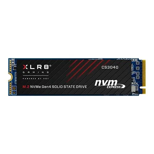 PNY XLR8 CS3040 M.2 NVMe Gen4 x4 Internal Solid State Drive (SSD) 500GB, Lesegeschwindigkeit bis zu 5600 MB/s, Schreibgeschwindigkeit bis zu 2600 MB/s