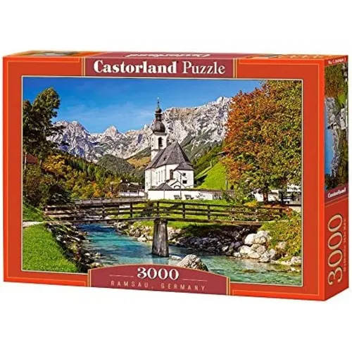 CASTORLAND Puzzle Ramsau, Deutschland – 3000 Teile - Herausforderndes 3000 Teile Puzzle mit beeindruckendem Motiv aus Ramsau, ideal für erfahrene Puzzler. Genießen Sie stundenlangen Spaß beim Zusammensetzen und entdecken Sie die Schönheit der Landschaft!