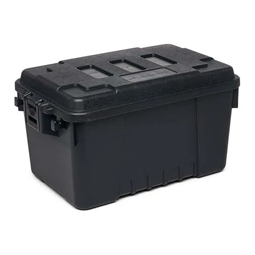 Plano Sportler-Kofferraum, klein, 53 l, rauchweiß, Militärqualität, Aufbewahrungsbox mit Deckel, robust, groß, für Camping und Armee, perfekt für Jagd, Paintball, Airsoft oder zur Aufbewahrung zu