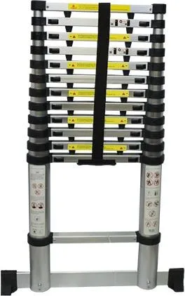 MMXX Teleskop-Anlegeleiter 3,8 m – 13 Sprossen, EN 131