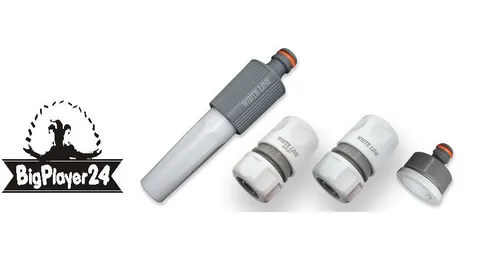 Adapter Set Sprühspritze Schlauchanschluss 4-teilig Schnellkupplung 3/4