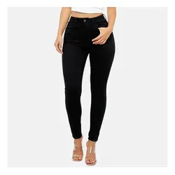 Elara Slim-fit-Jeans – Damen High Waist Skinny Jeans mit Stretch und 5-Pocket-Design schwarz 38