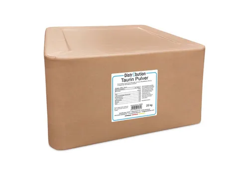 DistrEbution Taurin Pulver Rein, 50g-25kg, geschmacksneutral & hochlöslich Pulver, 25000 g, Vielseitig einsetzbar