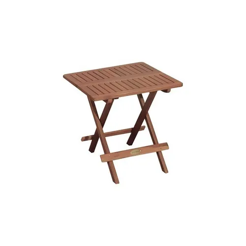 Gartentisch Beistelltisch LA Eukalyptus Grandis - Klappbar 50x50cm - Moderner Beistelltisch aus FSC-zertifiziertem Eukalyptus, ideal für Garten und Balkon, pflegeleicht und klappbar für einfache Lagerung.