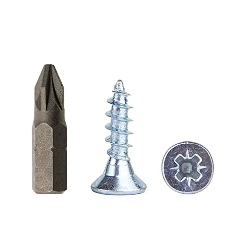 Stück Stahl verzinkt 4,0 x 16 mm Holzschrauben Spanplattenschrauben Universal Pozi-Drive Schraube PZ Vollgewinde Senkkopf (100, 4,0 x 16 mm) 100