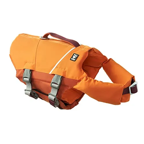 Hurtta Life Savior ECO Hundeschwimmweste (Buckthorn, 10-15 kg) - Rettungswesten für Hunde mit weichem, körpernahem Material aus recycelten Stoffen, ideal für sicheres Schwimmen und Bootsausflüge. Robuste Schnallen und Sicherheitsreflektoren sorgen für zusätzliche Sicherheit.