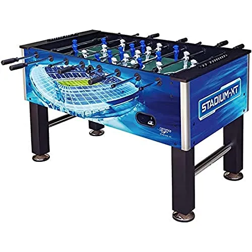 Carromco Stadium-XT Kickertisch, Blau, 142 x 75 x 87.5 cm von Carromco