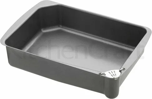 Bratentopf mit Fettablauf, 34 cm x 23 cm - Masterclass