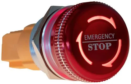 Joy-it Button22NA-02 Not-Aus-Taster 220V - Hochwertiger rastender Notaus-Stahltaster mit IP67 Schutz, leuchtstarkem LED Ring in Rot und Grün zur einfachen Identifikation. Ideal für verschiedene Anwendungen.