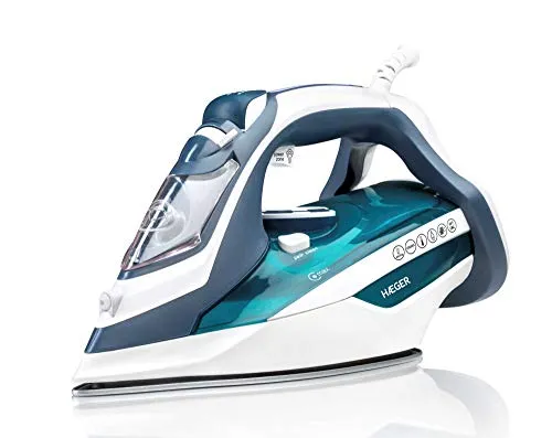 HÆGER ULTRA STEAM 2800 - 2800W Dampfbügeleisen, Keramikbrenner, mit Anti-Tropf-, Antikalk- und Selbstreinigungssystem.